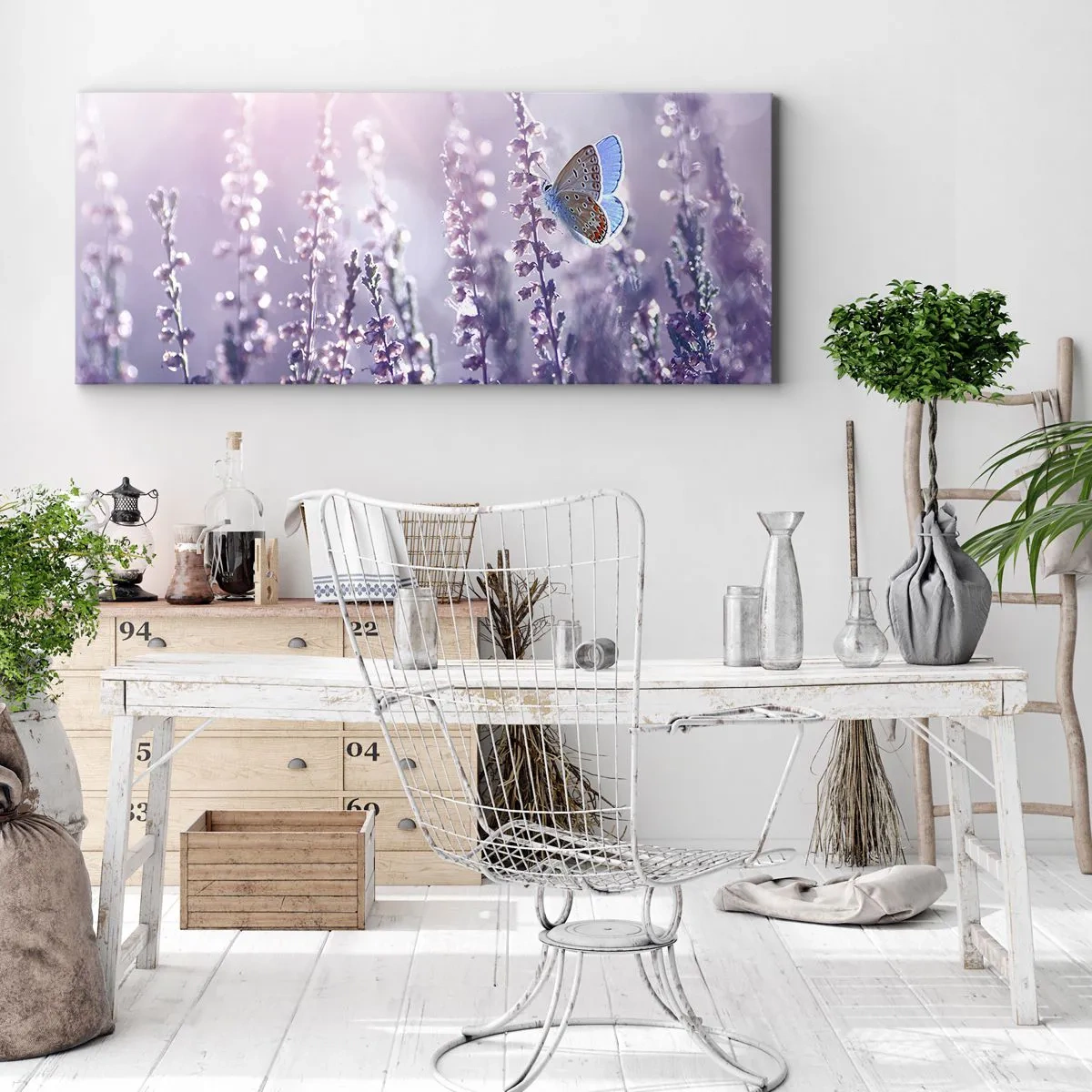 Canvas picture - Kiss of a Butterfly - 120x50 cm