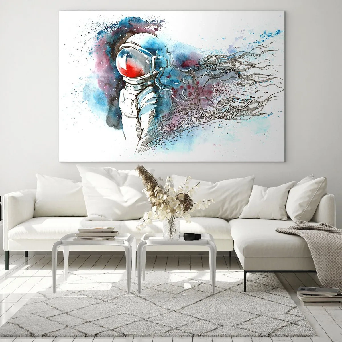 Glass picture - Alone In Space - 100x70 cm