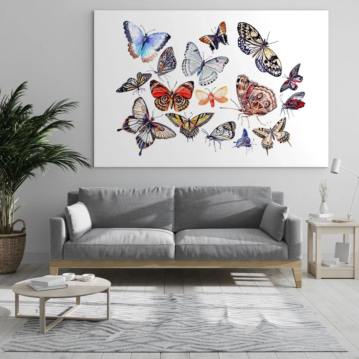 Glass picture - Colourful Swarm - 100x70 cm