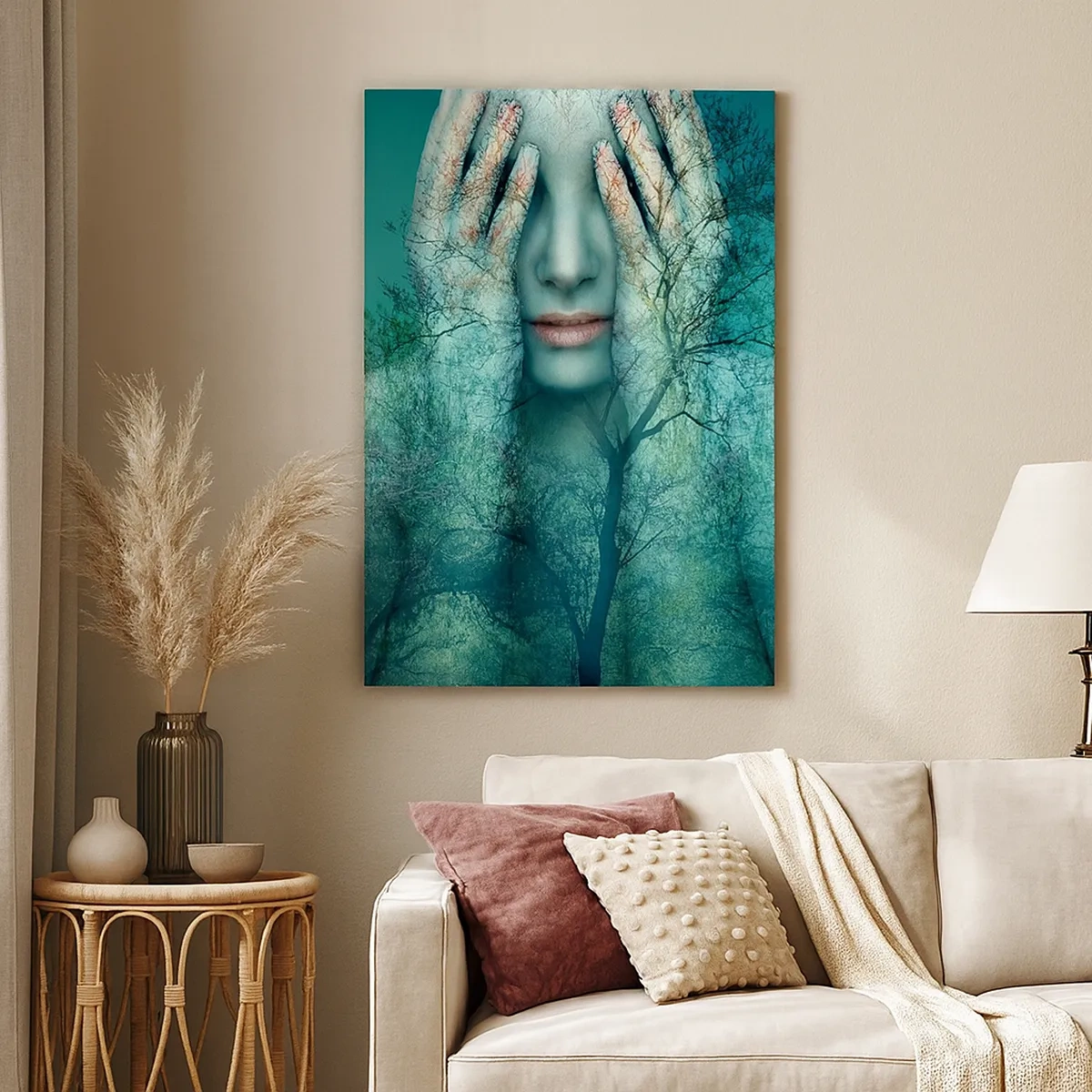 Canvas picture - Submerged in Blue - 50x70 cm