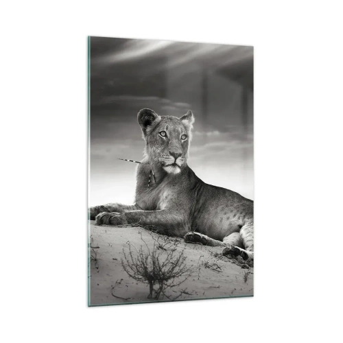 Glass picture - Queen of Desert Is Resting - 80x120 cm