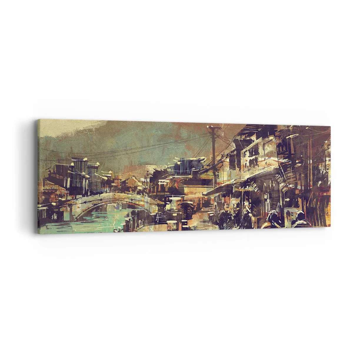 Canvas picture - Life As a Abundance of Greyness - 90x30 cm