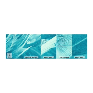 Photo Wallpaper Sample Standard Eco - Drowning in Feathers - Bird feather, Bird, Graphics - 100x30 cm