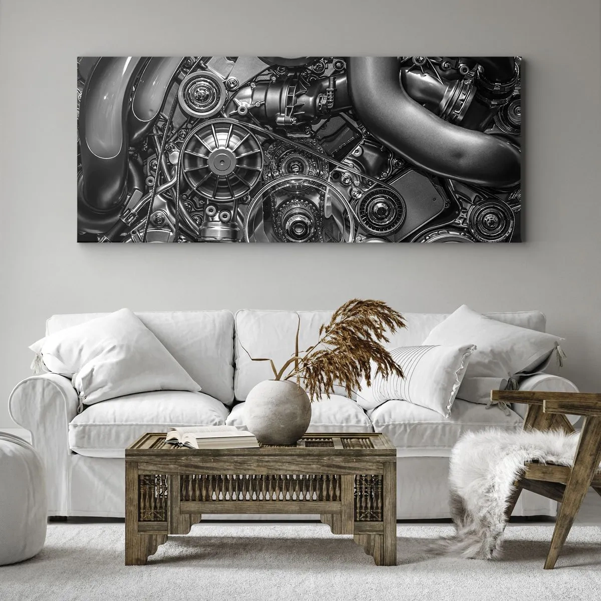 Canvas picture - Poetry of Mechanics - 100x40 cm