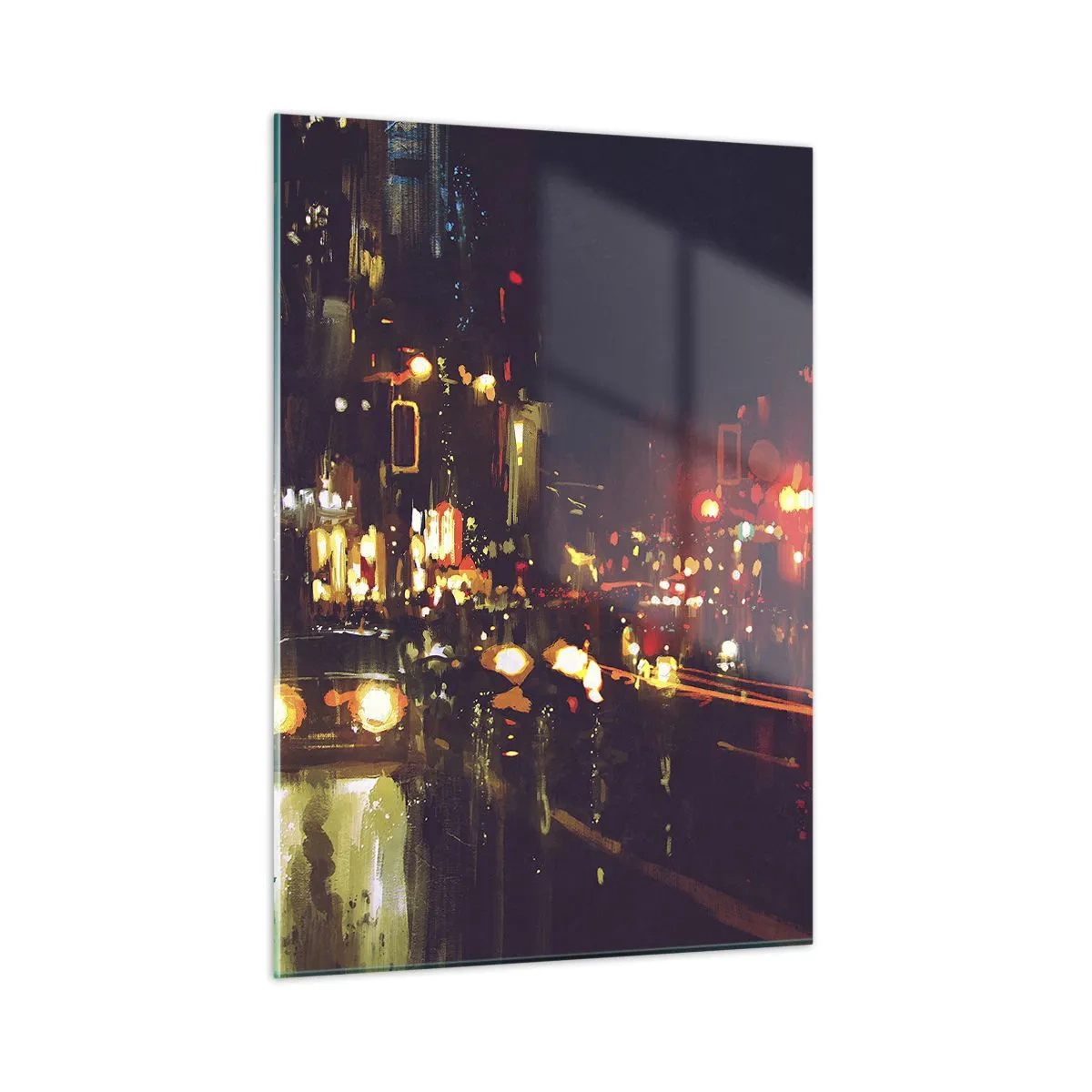 Glass picture - Drowned in City Lights - 50x70 cm