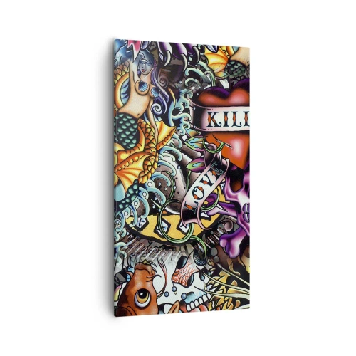 Canvas picture - Dream of a Tattoo Artist - 55x100 cm
