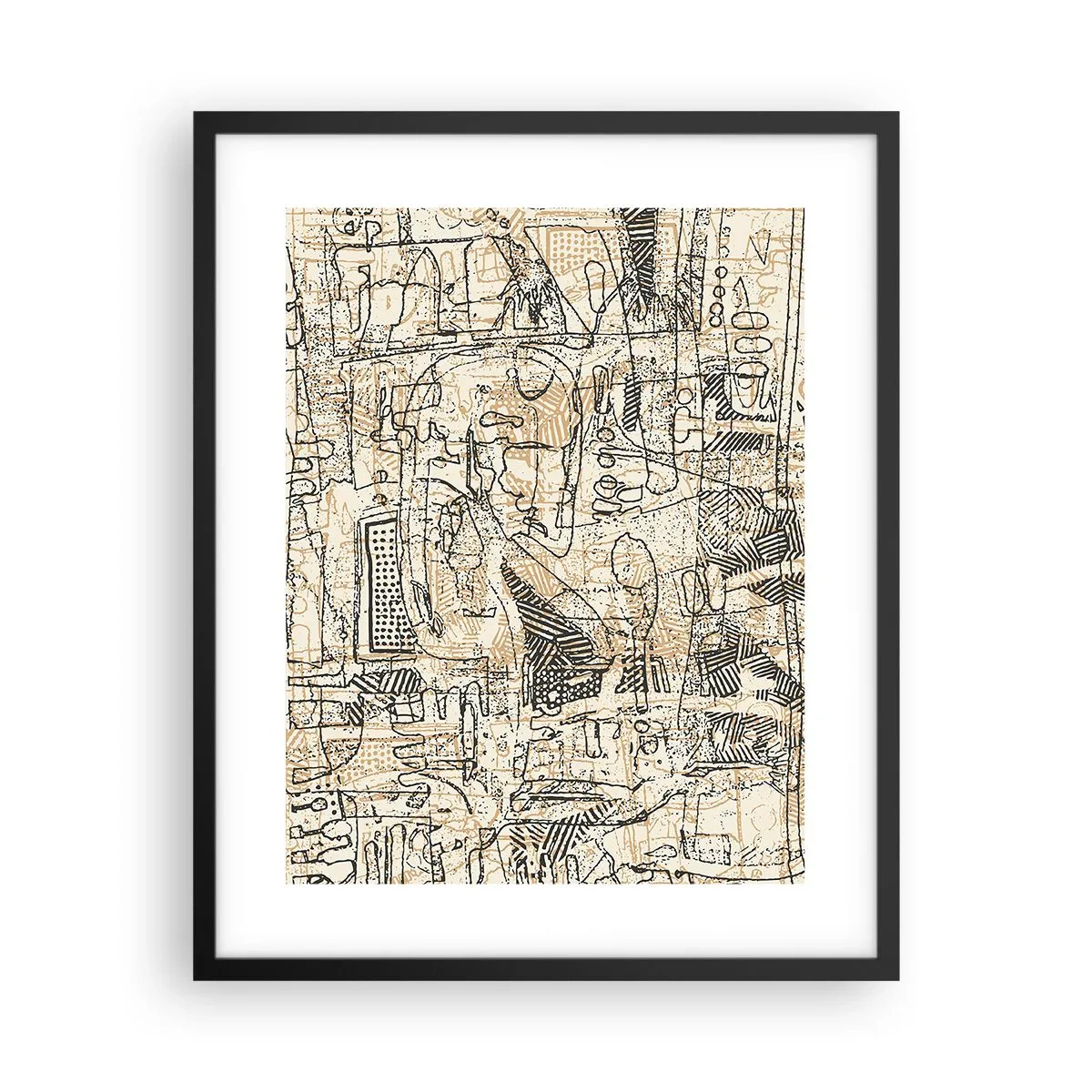 Poster in black frame - Waiting to Be Decoded - 40x50 cm