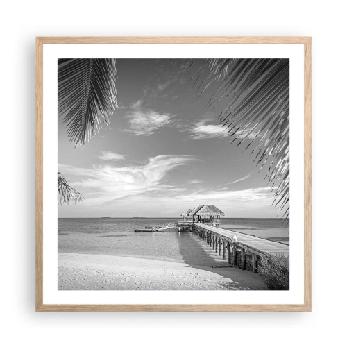 Poster in light oak frame - Memory or a Dream? - 60x60 cm