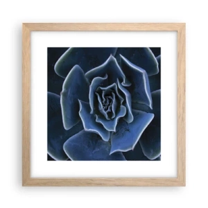 Poster in light oak frame - Flower of the Desert - 30x30 cm