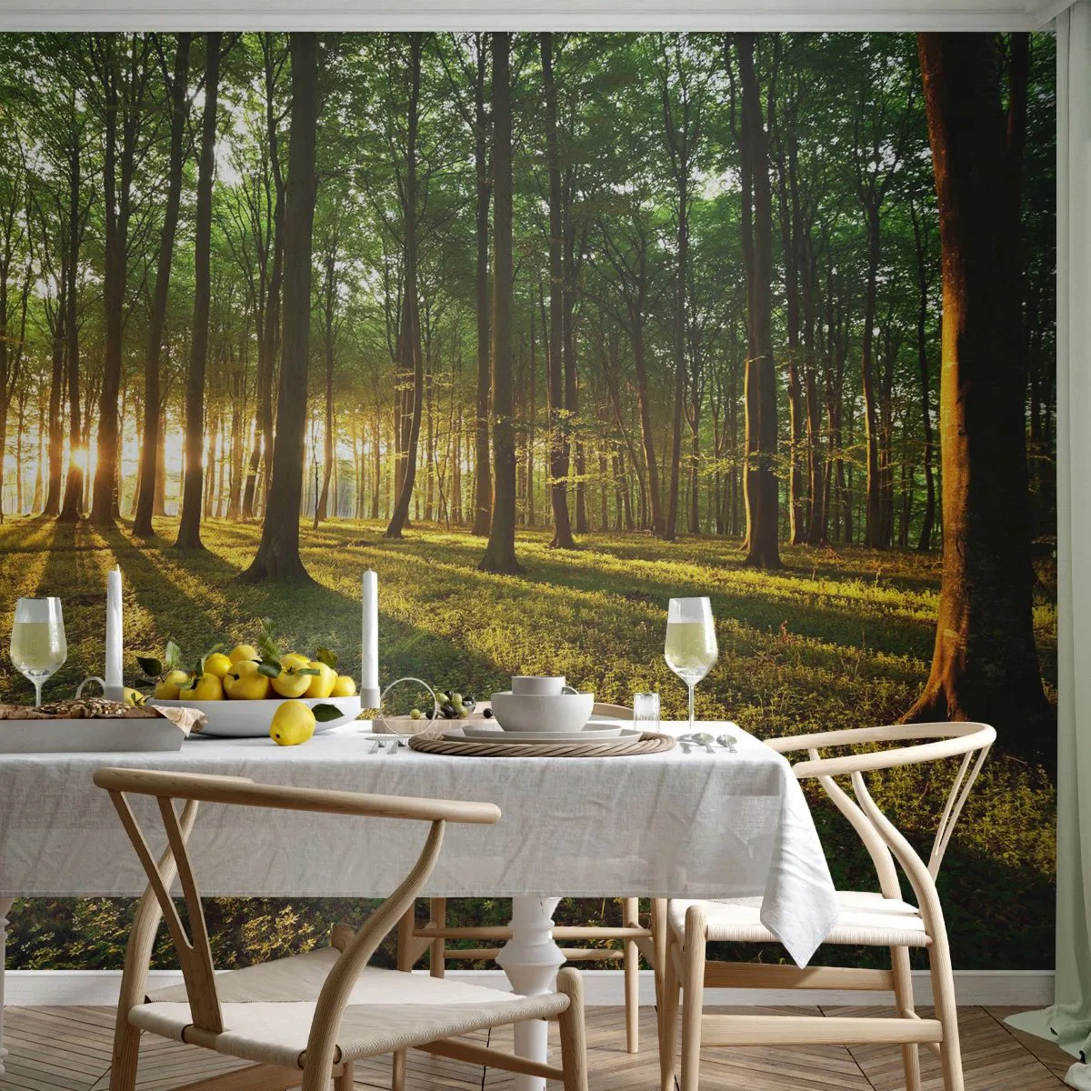 Self-Adhesive Photo Wallpaper Deluxe Sticker - Photography of All Springs - Landscape, Forest, Nature - 100x70 cm
