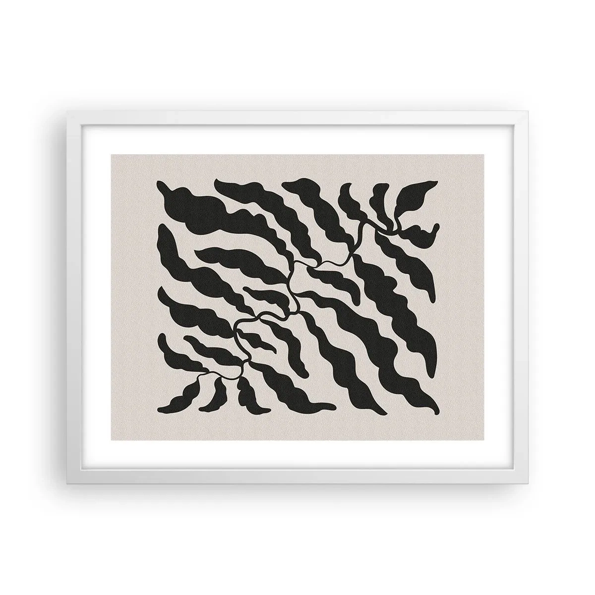 Poster in white frmae - Nature of a Square - 50x40 cm