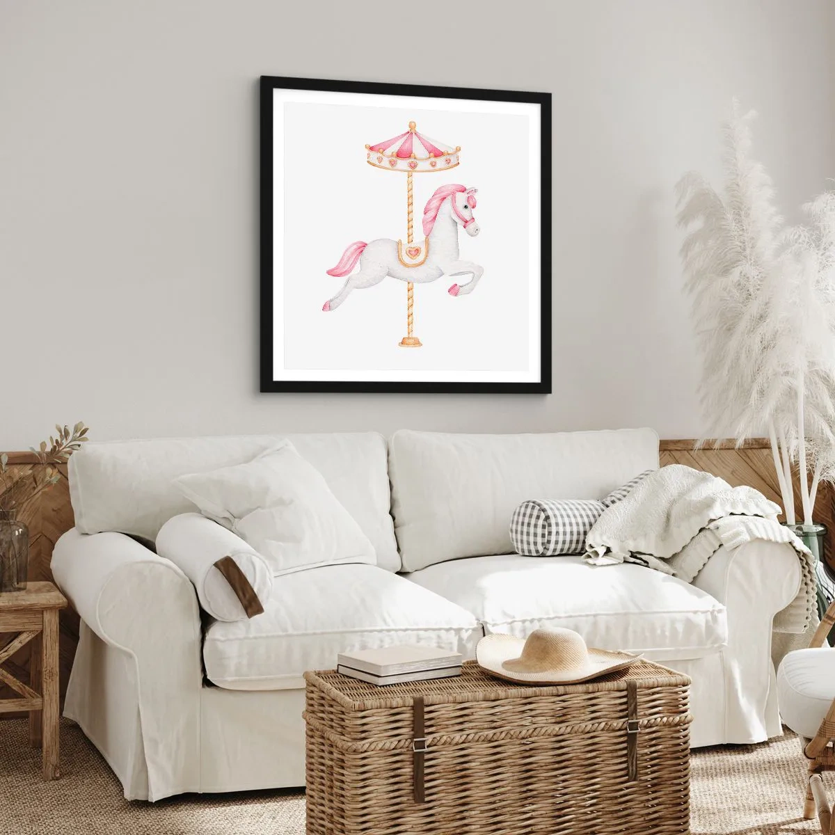 Poster in black frame - Off the Hoofs - 30x30 cm