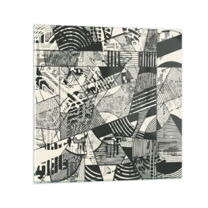 Glass picture - Dynamics of Contemporaneity - 70x70 cm