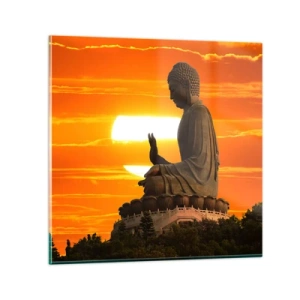 Glass picture - Facing the World - 30x30 cm