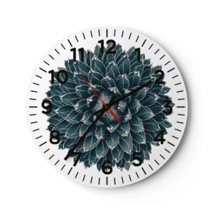 Wall clock - Clock on glass - Star of the Desert - 30x30 cm
