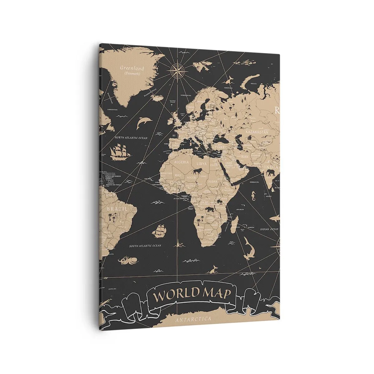 Canvas picture - Borders of My World - 50x70 cm