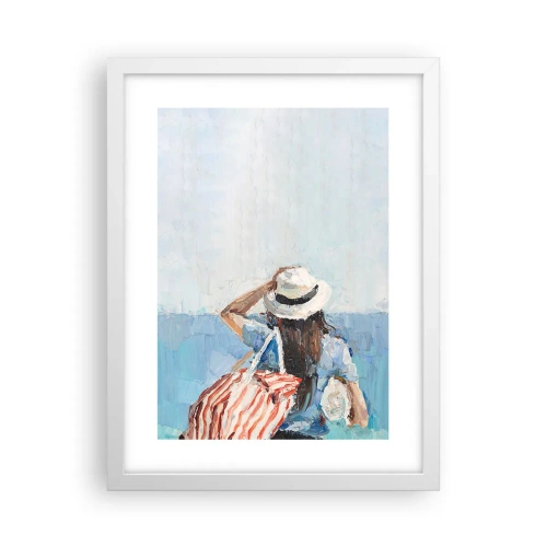 Poster in white frmae - Welcome to Holiday - 30x40 cm