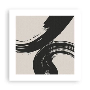 Poster - With Big Circural Strokes - 40x40 cm