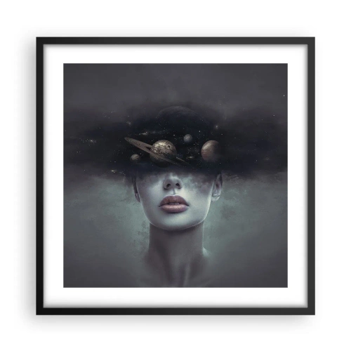 Poster in black frame - And Planets are Revolving… - 50x50 cm