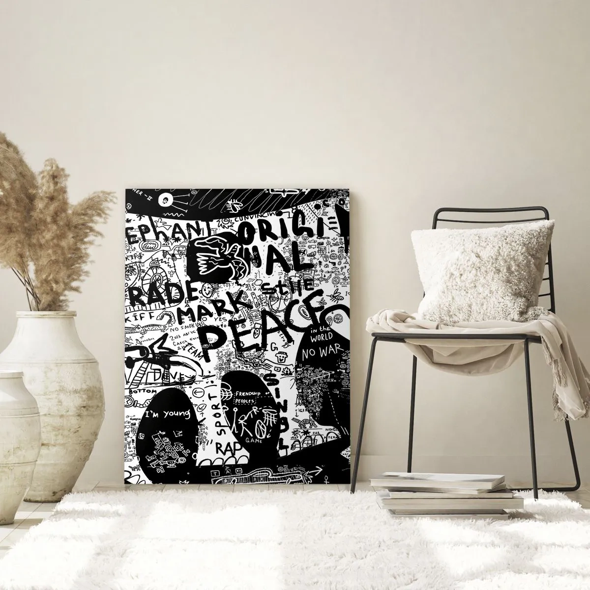 Glass picture - Rich World of the Street - 50x70 cm