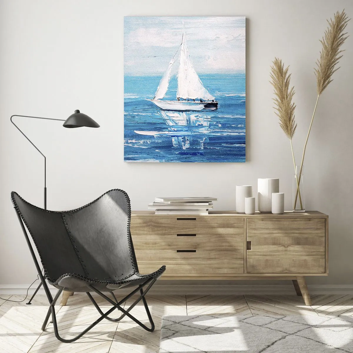 Glass picture - With a Friend by the Side - 50x70 cm
