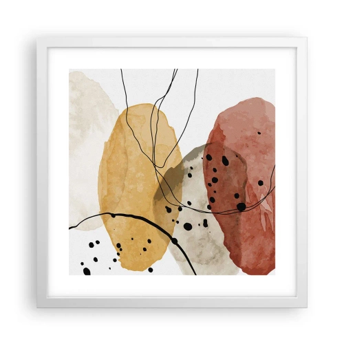 Poster in white frmae - Like a Light Air - 40x40 cm