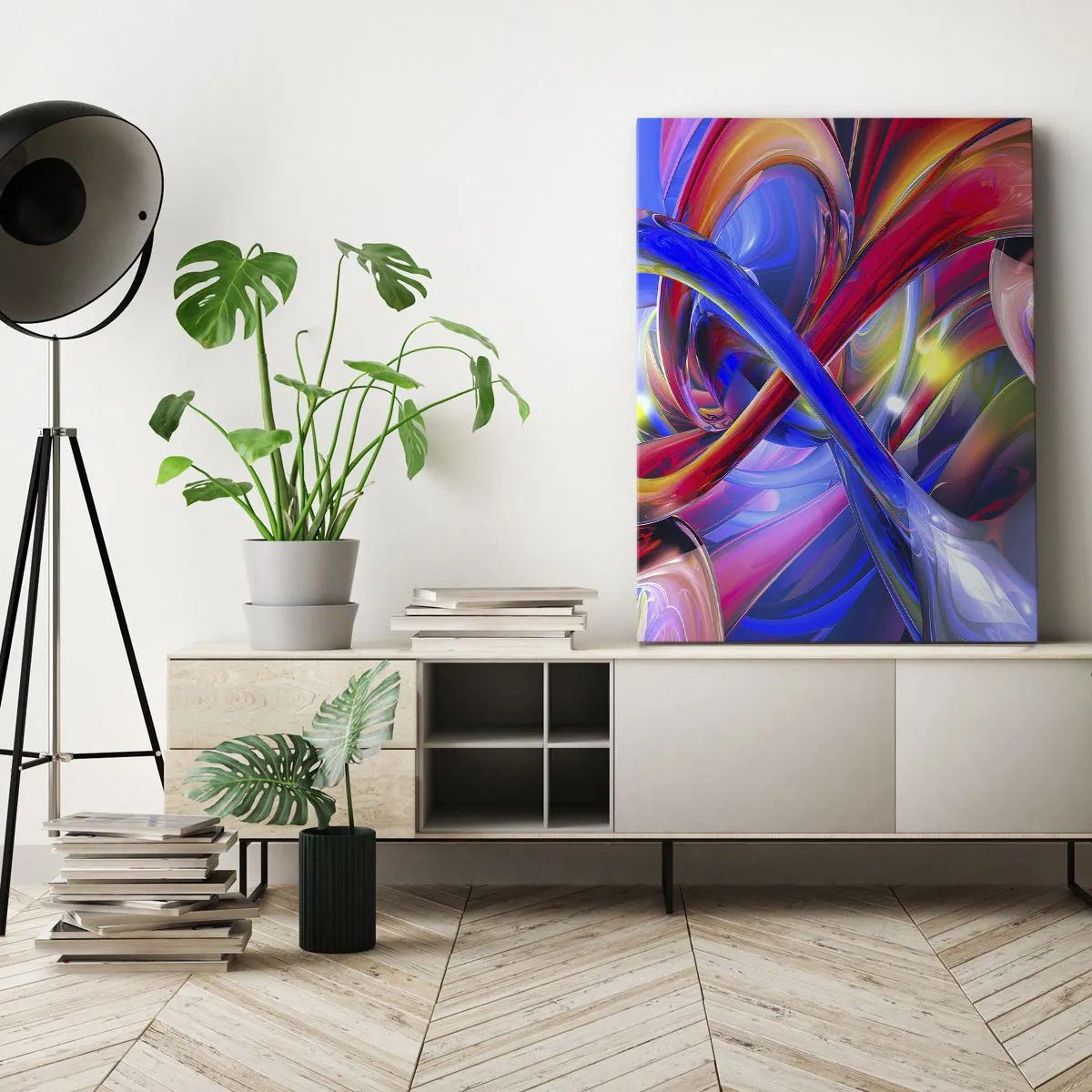 Canvas picture - Dance of Colours - 45x80 cm