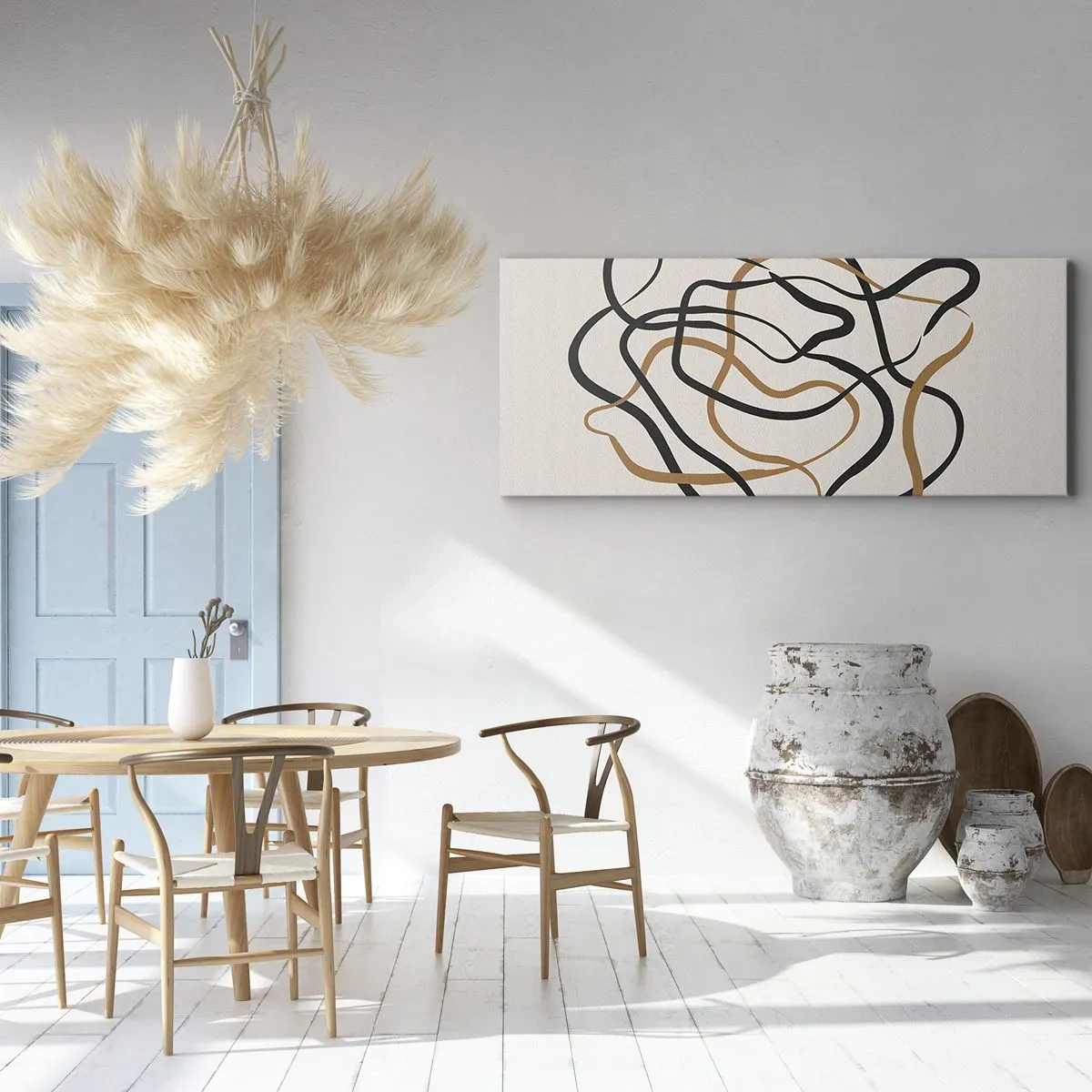 Canvas picture - Everything Is Tangled UP - 160x50 cm