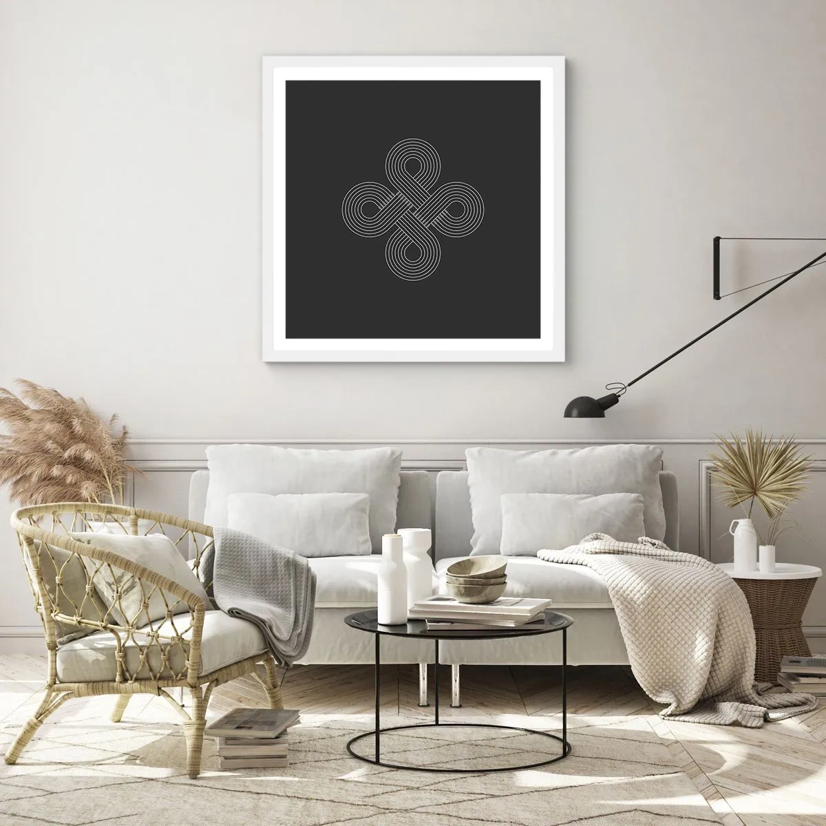 Poster in white frmae - In Celtic Spirit - 60x60 cm