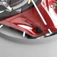 Clock face with lines