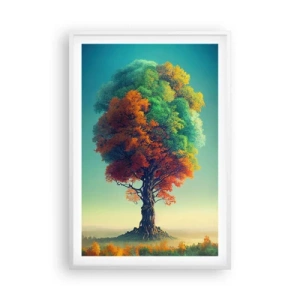 Poster in white frmae - Oak - Father of Nature - 61x91 cm