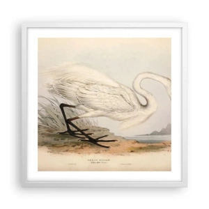Poster in white frmae - Lady on the Marsh - 50x50 cm