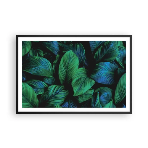 Poster in black frame - In a Green Crowd - 91x61 cm