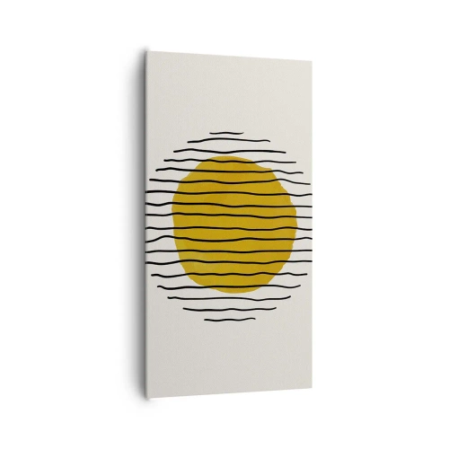 Canvas picture - Abstract Shivering from Heat - 65x120 cm