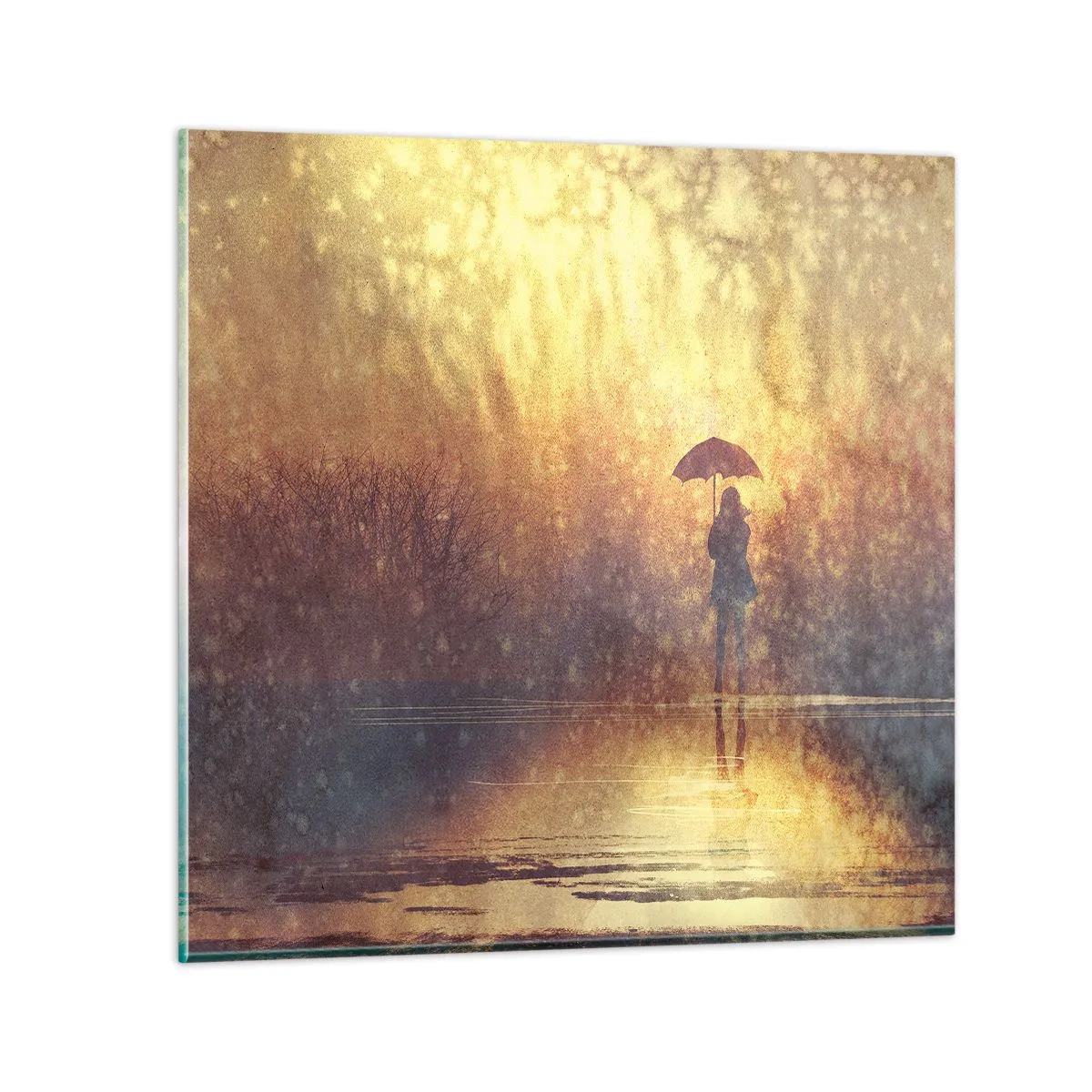 Glass picture - I Think Someone Is Watching Me - 60x60 cm
