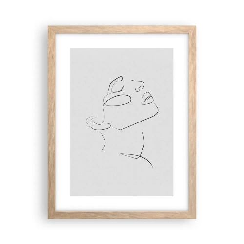 Poster in light oak frame - Meanders of a Dream - 30x40 cm
