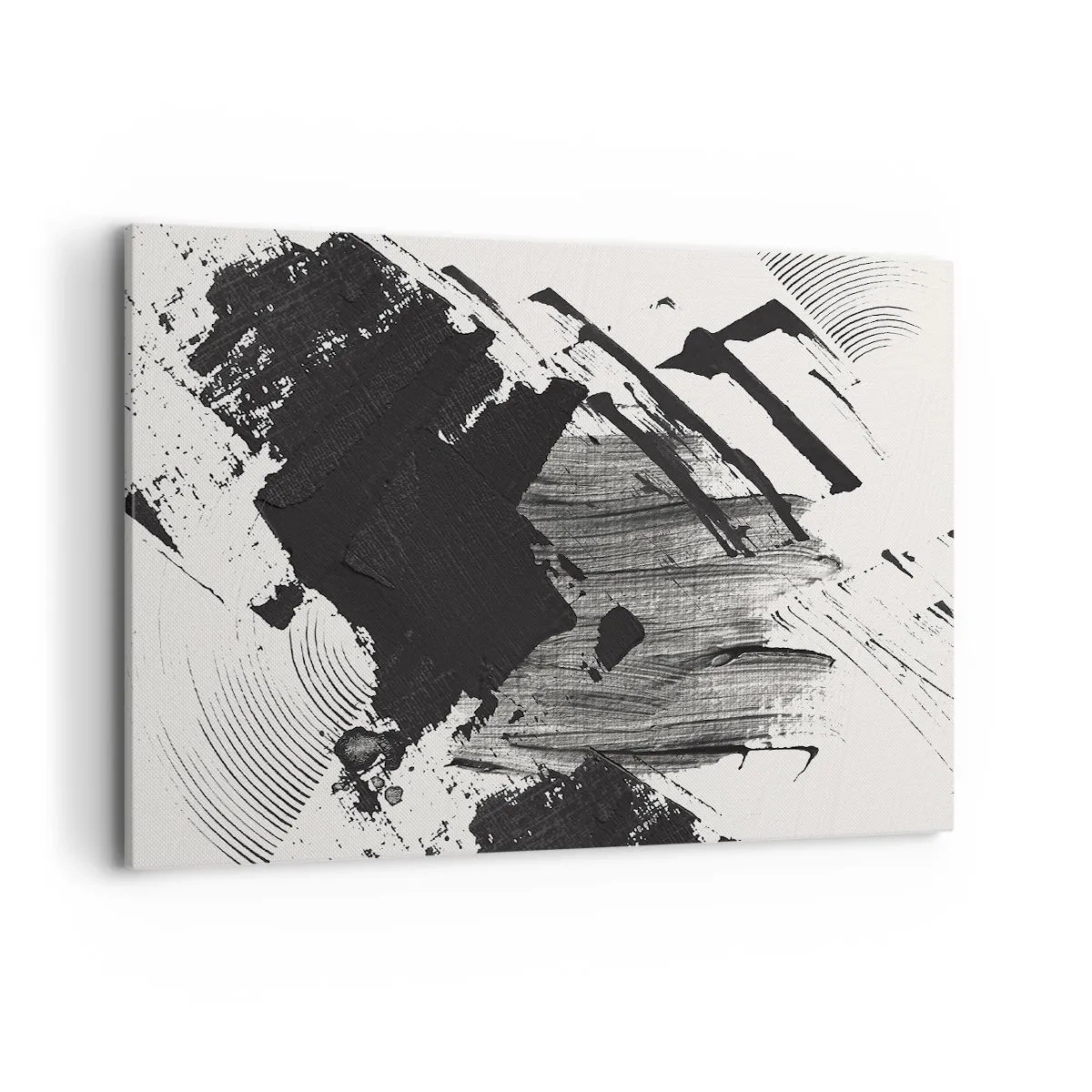 Canvas picture - Abstract - Expression of Black - 100x70 cm