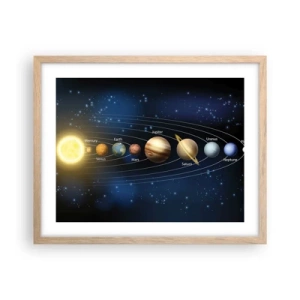 Poster in light oak frame - One in Ten - 50x40 cm