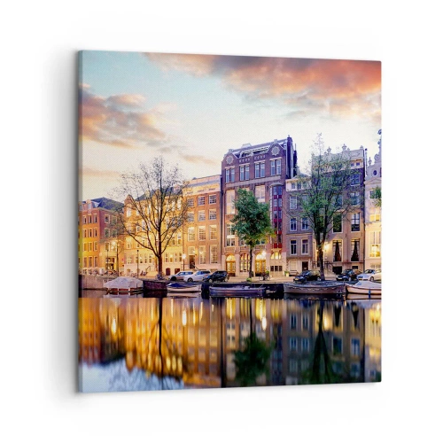 Canvas picture - Reserved and Calm Dutch Beaty - 50x50 cm