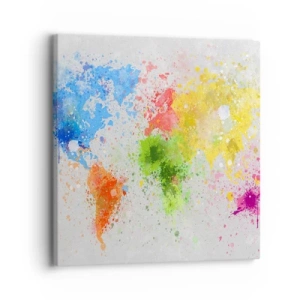 Canvas picture - All the Colours of the World - 30x30 cm