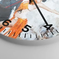 Clock face with numbers