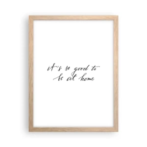 Poster in light oak frame - Whole Truth - 30x40 cm