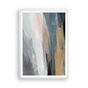 Poster in white frmae - Abstract: Northern Landscsape - 70x100 cm