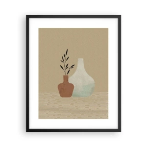 Poster in black frame - Vase and Idea of It - 40x50 cm
