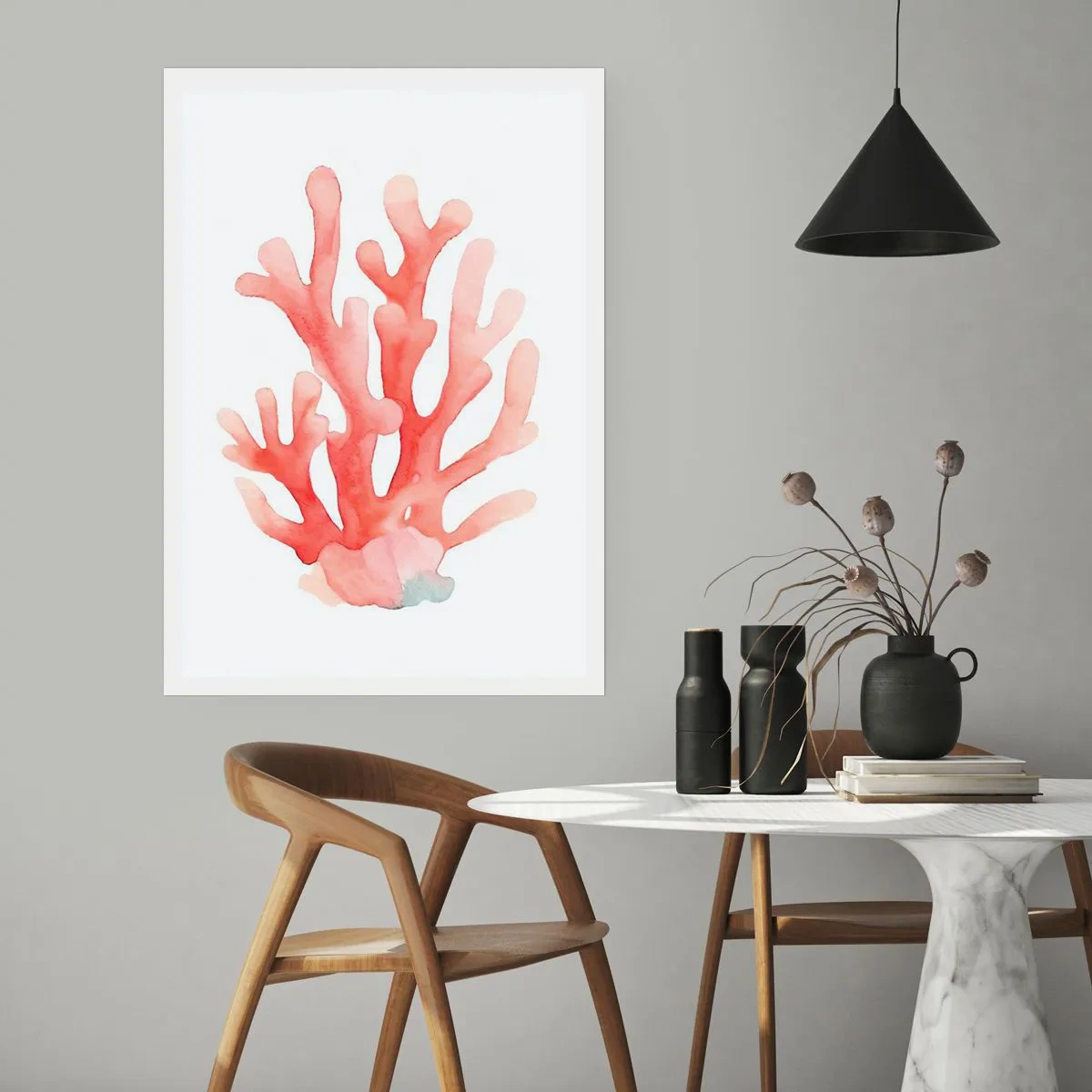 Poster - Coral Colour Colars - 50x70 cm