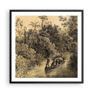 Poster in black frame - Journey to the Spring - 60x60 cm
