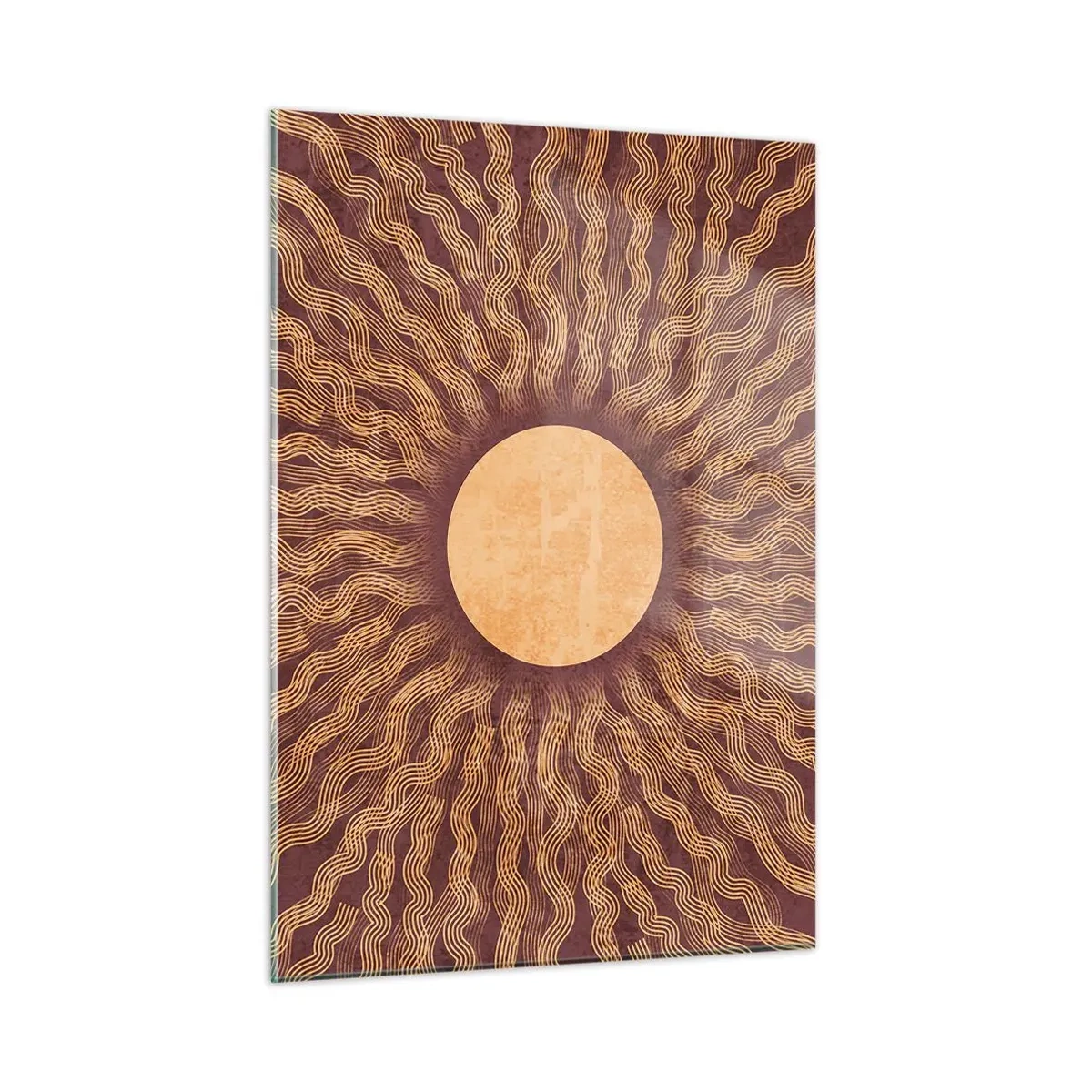 Glass picture - Sun Icon - 50x70 cm