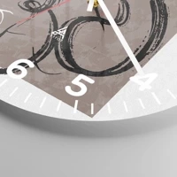 Clock face with numbers