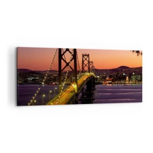 Canvas picture - Evening in Purple - 120x50 cm