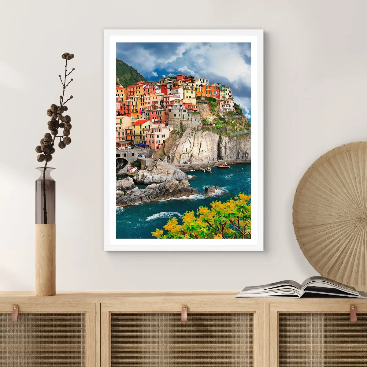 Poster in white frmae - Hugging the Rocks - 61x91 cm